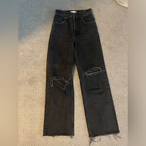 wide leg zara jeans